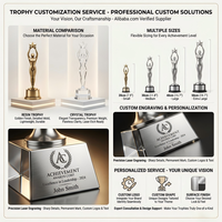 Trophée de compétition personnalisé avec plaque gravée, récompense sportive de pickleball