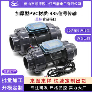 Digital Intelligent Water <b>Flow</b> <b>Meter</b> PVC Equipment for Water Treatment 485 Data Transmission American Standard <b>Flow</b> Sensor - Product Image 6