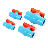 Vanne à boisseau sphérique en PVC bleu de haute qualité 1/2''-4'' pour l'irrigation et la construction, utilisée en Thaïlande, au Cambodge et en Birmanie