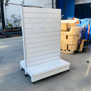 Nhà máy tùy chỉnh tinh thần trắng đôi bên rãnh backboard siêu thị Kệ phần cứng cửa hàng triển lãm kệ trưng bày - Product Image 2