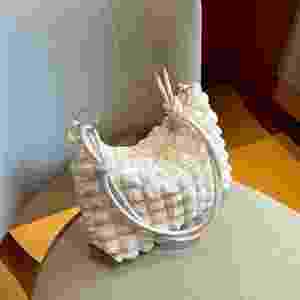 I-0191 New Large Capacity Women's Bags Soft <b>Canvas</b> Zipper Cloud Underarm Shoulder Bags <b>Handbags</b> - Product Image 4