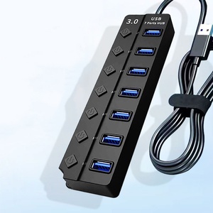Hub USB 3.0 Multipuerto de Alta Velocidad con 7 Puertos, 5Gbps, Adaptador de Corriente con Interruptor y Cable Largo con Múltiples Expansores - Product Image 5
