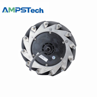 Motor Servo de Eje Único AMPSTech Serie Macnam de 7 Pulgadas, 24VDC, 3.5Nm, Juego Completo con Codificador para AGV, AMR y Robots Humanoides