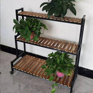 Estantes Móviles de Venta Directa al por Mayor para Macetas de Balcón con Diseño Escalonado Multicapa para Exhibición Específica de Plantas y Flores en Hogar y Jardín - Product Image 2