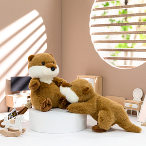 Al por mayor: Llavero de peluche suave de <span class=keywords><strong>nutria</strong></span> bebé, peluches personalizados, colgante para mochila, juguetes de animales de peluche de <span class=keywords><strong>nutria</strong></span> de simulación - Product Image 5