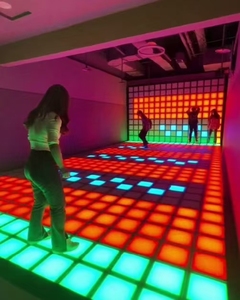 Piste <span class=keywords><strong>de</strong></span> danse RVB Pixel LED 30x30cm <span class=keywords><strong>Jeu</strong></span> <span class=keywords><strong>de</strong></span> lumière interactif pour intérieur et extérieur s'active avec des jeux - Product Image 2