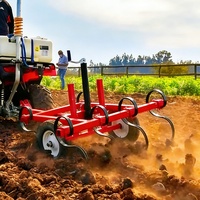 Cultivateur robuste à attacher à un VTT, 48 pouces, cultivateur à dents en U pour VTT, pour ferme, jardin et parterres potagers