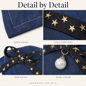 Collare Regolabile per Animali Domestici con Bandana e Bavaglino, Grazioso Copricollo per Gatti, Cani, Cuccioli, Teddy, Poodle, Persiani, Accessori per Gattini - Product Image 2