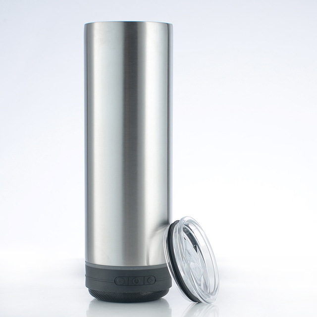 Wholesale Custom Stainless Steel Insulated 16oz Mini Tumbler Cups Bluetooth Speaker Sublimation Outdoor Kitchen Applicable