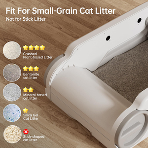Upgraded Open-Top Design Self Cleaning Litter Box Automatic Litter Box for Multiple <strong>Cats</strong> with App Control Quiet Odorless &amp; Safe - Product Image 6