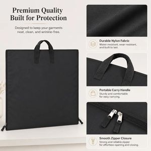 Bolsa de Viaje para Ropa de Nailon con Logotipo Personalizado, Protector de Ropa con Cierre Resistente para Pedidos al por Mayor, Boutiques de Ropa y Tintorerías - Product Image 5