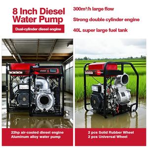 Diskon besar mesin pompa air pertanian bertenaga Diesel 2V92F 22HP dengan tekanan rendah untuk penggunaan irigasi pertanian dan kotoran - Product Image 3