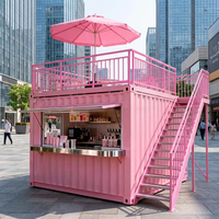 Kiosque de café préfabriqué de 10 pieds pour la restauration rapide, bar extérieur et bureau à domicile