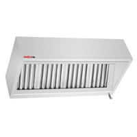 Hotte de cuisine industrielle américaine en acier inoxydable sur mesure, hotte d'extraction de cuisine industrielle, hotte d'air commerciale, usine