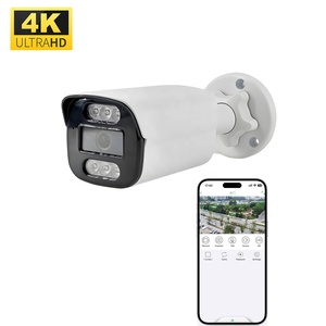 Комплект камер Ultra HD 8MP 4K POE с ночным видением, водонепроницаемый металлический корпус IP66, для наружного видеонаблюдения, с 4-канальной системой PoE - Product Image 3