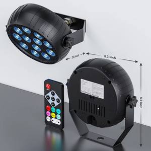 Faretto Portatile Mini RGB a 12 LED Ricaricabile DMX Strobo per Palcoscenico, Discoteca, DJ, KTV, <span class=keywords><strong>Bar</strong></span>, Club Notturno, Wireless a Batteria - Product Image 4