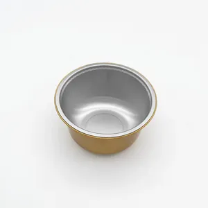 Tazón de sopa Porringer Papel de aluminio para alimentos Papel de aluminio Snack Postre Flan Ramekin Round Take Away Desechable 455ml