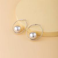 Bijoux fantaisie minimaliste géométrique personnalisé grand collier pendentif perle imitation ronde