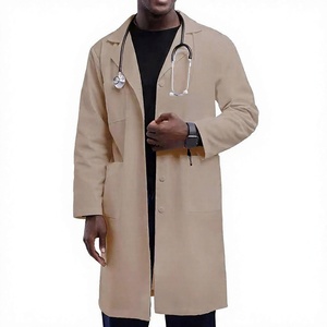 Premium Quality White Cotton Canvas Lab Coat for Hospital <b>Doctors</b> & Nurses Staff with Custom Embroidery - Product Image 3