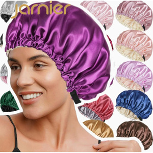Gorro de <span class=keywords><strong>Ducha</strong></span> de Seda Elástico Ajustable de Doble Capa, Transpirable, de Color Sólido, <span class=keywords><strong>para</strong></span> el Cuidado del Cabello Postparto - Suministros <span class=keywords><strong>para</strong></span> la Salud Ocular - Product Image 2