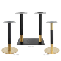 Vente en gros de pieds de table modernes en acier inoxydable avec pince pour bureau, café, bistro, restaurant, hôtels