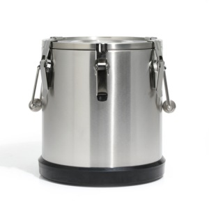 SFB80 Stainless Steel Airtight Storage Canister Multi Clamp <b>Lock</b> Sealed Container <b>Portable</b> Metal Bucket Anti Slip Base - Product Image 2