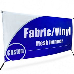 Bannière publicitaire en maille PVC, vinyle, polyester, tissu, pour clôture, impression personnalisée, matériau d'impression, bannière suspendue extérieure, bannière en maille sur mesure - Product Image 1
