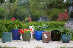Pots de plantes en céramique en gros, pots de fleurs ronds, jardinières modernes pour la décoration intérieure et extérieure du jardin - Product Image 4