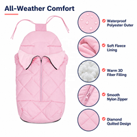 Gigoteuse imperméable pour bébé, 2,5 tog, rose, pour l'hiver, avec fermeture éclair, pour bébé de 6 mois