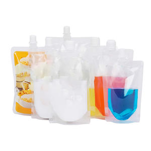 Large Transparent Zipper High Quality Vietnam Party Packaging Mini Plastic Bag 350Ml Alcohol Kids Drink <b>Pouch</b> - Product Image 1