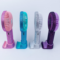 Sèche-Cheveux à Main en Diamant Mini Ventilateur Portable pour Extensions de Cils