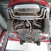 Sistem Knalpot Catback Valvetronic BMW Seri 3 F30 G20 320i 330i M340i B48 B58 SS304 dengan Peredam Suara Berkatup dan Empat Ujung Knalpot, Kontrol Jarak Jauh