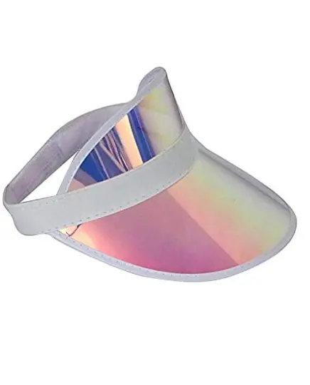 sports Adult uv protective plastic high quality sun visors transparent protect pvc beach sun visor cap hat for women