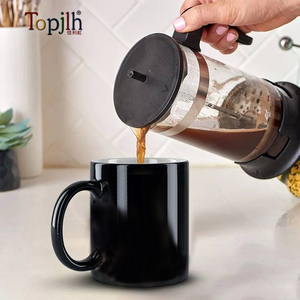 Topjlh Bán Buôn Thăng Hoa Khoảng Trống Đầy Đủ Màu Sắc Thay Đổi Gốm Cốc Cà Phê Tùy Chỉnh In Đầy Màu Sắc Bề Mặt Ma Thuật Cup - Product Image 1