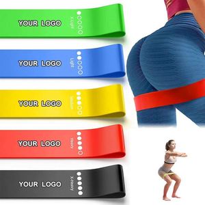 Juego de Bandas de Resistencia al Por Mayor con Logotipo Personalizado, Bandas de Resistencia de Látex para Gimnasio, Bandas de Resistencia para Piernas y Glúteos - Product Image 1