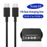Câble de charge rapide USB Type-C 3A 1m, câble PD avec gaine en PVC, USB C pour téléphones mobiles S23 S22 S21 Note 10