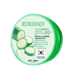 Roushun Relieve Stress Cucumber soothing moisturizing gel 99% Oil control acne after-sun repair