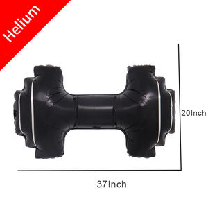 Décorations de fête d'anniversaire de <span class=keywords><strong>gym</strong></span> CYmylar, ballons en feuille d'or en forme de biceps, haltères, pour les haltérophiles, la crossfit, la fête de fitness - Product Image 4