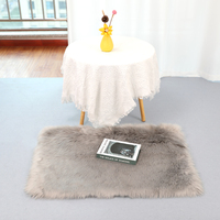 Tapis en fourrure de grande taille, couleur café, classique, doux, en fausse peau de mouton, blanc, duveteux, en ligne