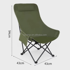 Nhiệm Vụ Nặng Nề 600D Cao Trở Lại Mặt Trăng Ghế Câu Cá Dã Ngoại Du Lịch Ngả Ghế Nap Kim Loại Gấp Ghế - Product Image 4