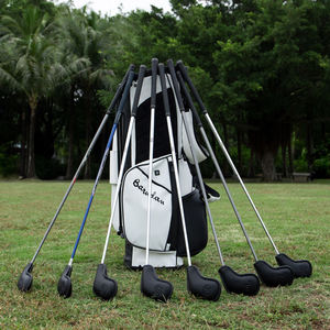 Housses de fers de golf personnalisées en cuir de luxe, ensemble de housses de tête de fers de golf très vendues - Product Image 4