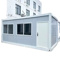 Maison conteneur mobile de 20 pieds de haute qualité de la marque JiaXin, petite maison en acier, panneaux sandwich, étanche, écologique, alimentée à l'énergie solaire