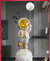 Usine Intérieur Décor À La Maison Nouveau Design Spaceman Sculpture Astronaute Statue Sculpture centre commercial décoration de magasin