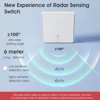 Interruptor de Radar inteligente Zigbee, botón de pared, Control remoto de fuego cero, sincronización de grafiti, Sensor de presencia humana, batería IPS, hogar, Android