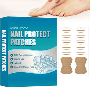 100 adet kahverengi dokunmamış kumaşlar çok amaçlı ayak tırnağı yamalar tırnak tırnakları profesyonel pedikür araçları için çıkartmalar kiti - Product Image 1