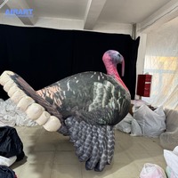 Costume gonflable de dinde d'image réelle, costume d'oiseau de canard de poulet sur mesure pour l'activité de défilé de scène de fête