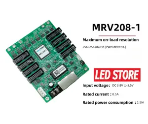 MRV208-1 Receiving Card 8 Ports Hbu75e Full Color Led Display Electronic Billboard Video Motherboard Control Card