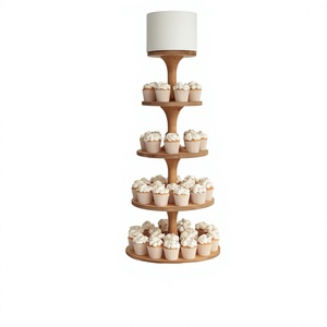 Support à gâteau multi-niveaux en bois, fait main, écologique, compatible lave-vaisselle, forme personnalisée, AZ ENTERPRISES, présentoir à desserts - Product Image 6