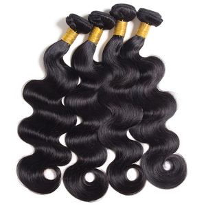 Capelli umani indiani crudi <span class=keywords><strong>100</strong></span> naturali originali, stile personalizzato lungo del corpo onda cuticola allineato capelli vergini - Product Image 5