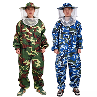 Combinaison de travail professionnelle imperméable pour apiculteur avec capuche en maille ventilée, fermeture éclair sur le devant, protection intégrale durable pour l'apiculture